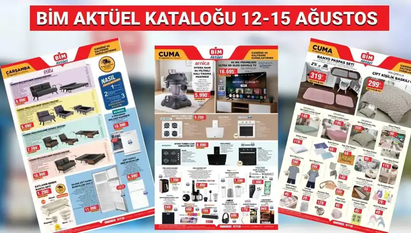 BİM 12-15 Ağustos Aktüel Kataloğu: Yeni Ürünlerle Dolu Bir Fırsat Haftası