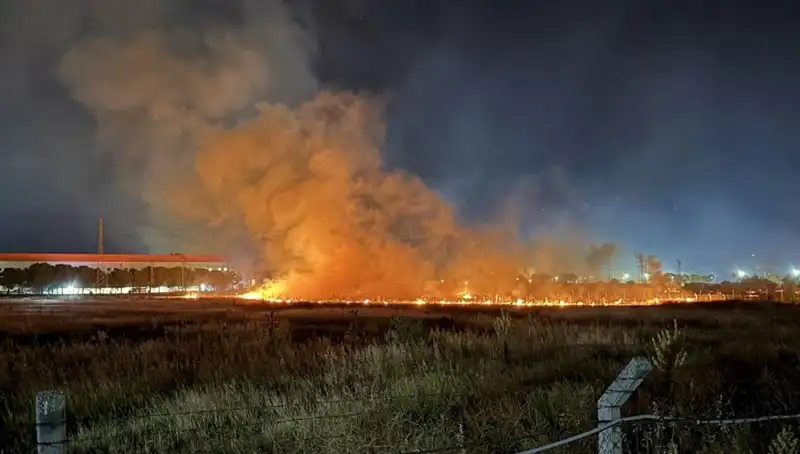 İzmir'de Gece Yarısı Patlayan Yangın, Vatandaşları Endişelendirdi